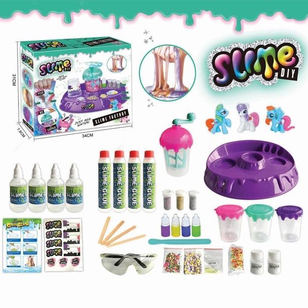 DIY Slime Children Playdough Toys Educational Set Glitter Play Dough Making Kit Glue (0457)