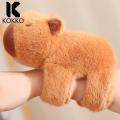KO Capybara Plush Wrist Bracelet For Kids Snap Ring Capybara Cartoon Cute Plush Toy Christmas Gifts For Girls Boys. 