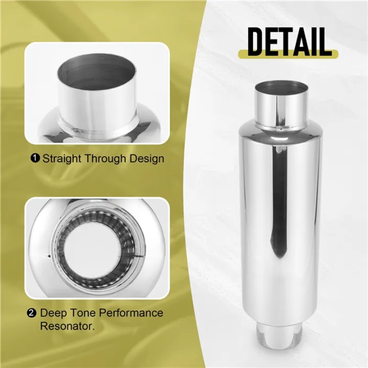 2PCS%20Car%20Exhaust%20Muffler%202.5%20Inch%20Inlet%20Stainless%20Steel%20Universal%20Resonator%2012%20Inch%20Long%20Performance%20Muffler%20-%20Image%207
