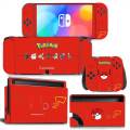 Pokemon Pikachu Skin Cover Sticker Decal For Nintendo Switch Oled Console Joy-Con Controller Dock Skin Vinyl. 