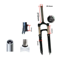Bicycle Front Fork Hydraulic Aluminum Alloy Lock Shock Absorber 27.5-inch 210mm Clamp Disk Brake Compatible. 