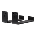 2Pair Surfboard Wall Rack, Minimalist Surfboard Wall Rack, Display Rack, Black. 