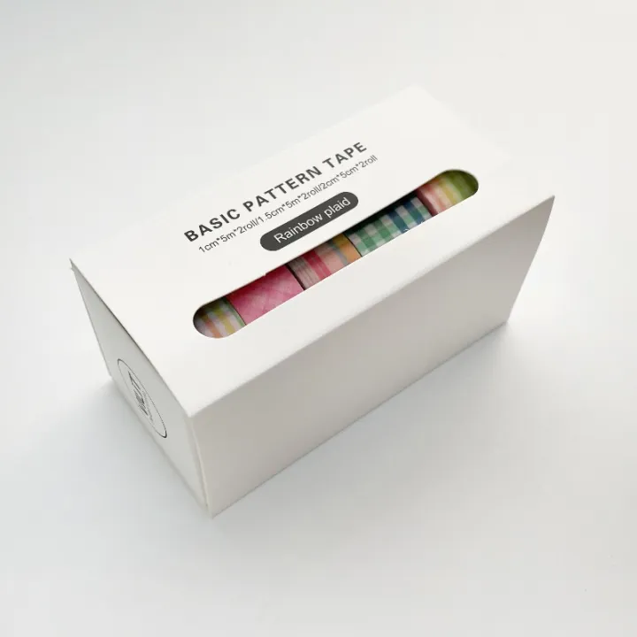 Basic%20grid%20Adhesive%20Tape%20Black%20white%20lines%20Masking%20Tape%20Diy%20Scrapbooking%20Sticker%20Label%20Japanese%20Stationery%20-%20Image%206