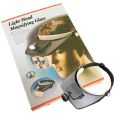Plastic Black Light Head Magnifying Glass with changeable glass pack. 