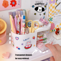 Cute And Creative Pen Holder Student Office Desktop Fashion Large Capacity Stationery Storage Box. 