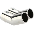 Golf 4 Car Exhaust Tail Pipe Stainless Steel Exhaust Tailpipes Muffler Tips Dual Pipes. 
