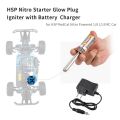 Nitro Starter Kit Glow Plug Igniter with  Charger Combo Kit for HSP RedCat Nitro ed 1/8 1/10 RC Car US Plug. 