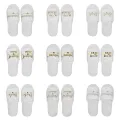 【WEJA】Lasle 1 Pair Bride Wedding Decoration Bridesmaid Party Slippers Ladies Party Supplies. 