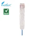 80CM INDUSTRIAL COTTON FLAT MOP WITH 120CM METAL HANDLE. 