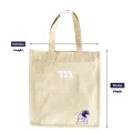 Heavy Duty Large Canvas Tote Bag with Zipper - 14.5 inches (L) * 3 inches (W) * 16 inches (H). 