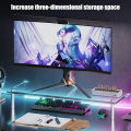 Acrylic Laptop Stand Desktop Computer Screen Monitor Desk Bracket Elevated Desktop Organizer Stand For Reducing Neck Strain Queena. 