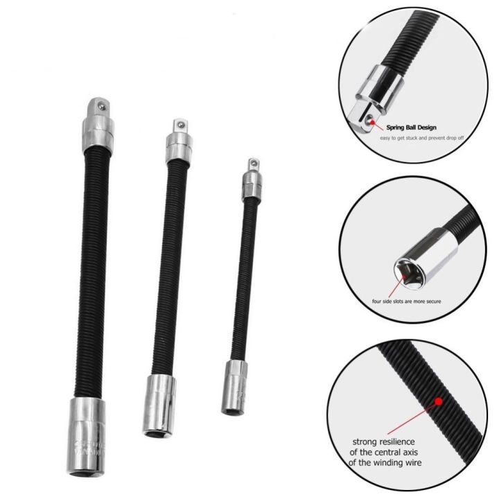 Flexible Power Tools Socket Extension Rod Ratchet Wrench Extender ...
