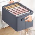 Jeans Compartment Storage Box Closet Clothes Drawer PP Board Separation Box Stacking Pants Drawer Divider Folding Home Organizer. 