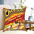 Hot Cheetos Pillow Case Printed Home Soft Throw Pillow Flaming Hot Cheetos. 