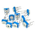 100Pcs RM065 Carbon Film Horizontal Trimpot Potentiometer Assortment Kit 10 Values Variable Resistor 500R 1K 2K 5K 10K -1M Boxs. 