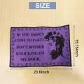 Funny Door Floor Mat Entrance Front Doormat - If You Didn'T Come to Don'T Bother Knocking on My Door. 