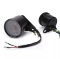 DC 12V Universal Motorcycle Tachometer Electronic Tach Meter Speedometer Gauge LED Backlight 13000 RPM. 
