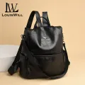 LouisWill Women’s Backpack Shoulder Bag Korean School Backpacks Fashionable Ladies Backpack Casual Simple Student Bags Laptop Backpacks Lightweight Anti-theft Backpacks For Girls Teens Women Fashion. 