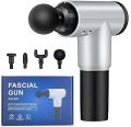 Portable Electric Fascial Gun Massage Tool for Pain Relief | Mini Gun Massager with 4 heads | Massager For Pain Relief & Recovery | Portable Handheld Electric. 