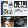 100g A B Glue Casting Adhesive Industrial Repair Agent Stainless Steel Aluminium Alloy Metal Cast Crackle Welding Glue. 
