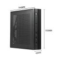 ARELENE TX06 Desktop Mini ITX Case Mini Game Computer Chassis HTPC Chassis for MINI-ITX Ultra-Thin Motherboard. 
