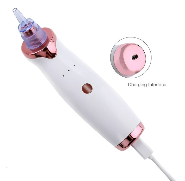 Face Blackhead & Pimple Remover By Vacuum Device Electric Rechargeable ...