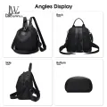 LouisWill Women's Fashion Backpack Simple Bag Waterproof Large Capacity Backpack PU Women Small Backpack School Bag for Teenager Girls Travel Backpack. 