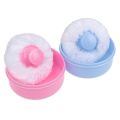 Baby Powder Puff with Container Case - Pink / Blue. 