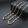 Hip-pop chain with box - Silver / Gold Plated - Unisex chain necklace for men and women. 