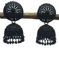 Traditional Jhumka earrings, Elegant, Unique, Indian & Pakistani Jewelry, Party and Casual Wear, Coated Matt Black Jhumka Jhumki LIMITED EDITION. 