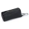 2024 Genuine Leather Keychain Men Women Key Holder Organizer Pouch Housekeeper Key Case wallet Pure Cow Split Car Long Key Bag. 