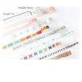 Tape Cute Travel 15Mm H6347 Decorative Series Grid Memo Washi Er Stickers Stationery Paper Diary Tape Adhesive Masking(Fish). 