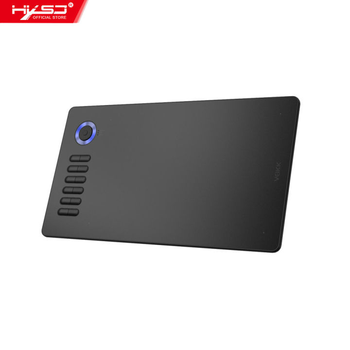 HXSJ Veikk A15Pro Di-Gital Drawing Tablet 10X6 Inch Active Area Graphic Tablet 5080Lpi Resolution Type-C With Charge-F-Ree Passive Pen Red