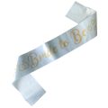 Bride To Be Party Set, Satin Sash, Golden Metal Tiara, And Gold Banner. 