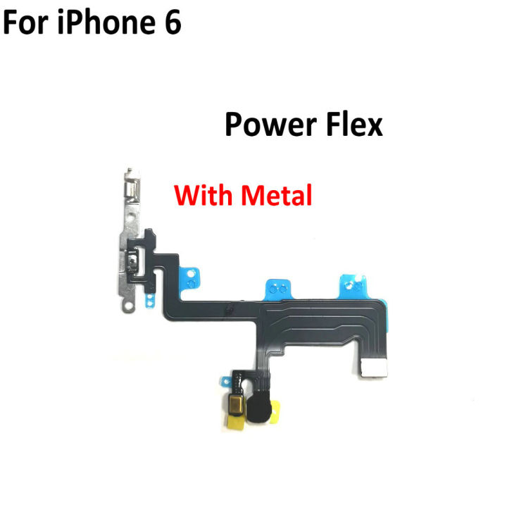 Power Button On Off Flex Cable For iPhone 6 6G Volume Switch Connector Ribbon Part