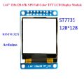 【SkinHorizon】1.44\" Inch SPI HD Full Color TFT LCD OLED Display Screen Module 128x128 65K for Arduino Driver IC ST7735S Display Equipment 15g. 