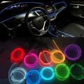 5m Car Dashboard EL Cold Line Flexible Car Lights 12V Car LED Neon EL Wire Auto Lamps on Car Cold Light Strip Interior Decoration Lamps. 