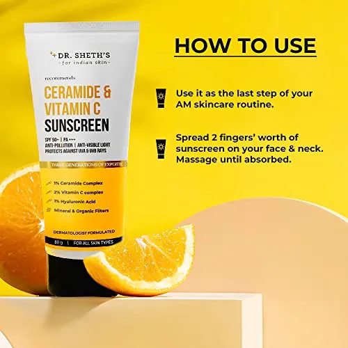 Dr.%20Sheth's%20Ceramide%20&%20Vitamin%20C%20Sunscreen%20SPF%2050+%20PA+++%20%7C%20For%20Deep%20Moisturization%20%7C%20Non-Greasy,%20Quick-Absorbing%20%7C%20Zero%20White%20Cast%20%7C%20For%20Women%20&%20Men%20%7C%20UVA%20UVB%20Sun%20Protection%20%7C%2080g%20(FROM%20INDIA%20SAB)%20-%20Image%204