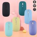 【Miga Plaza】8 Colors Wireless Mouse 2.4G Bluetooth Dual Mode Ergonomic Mute Rechargeable Mice Home Office. 