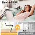 Flexible Arm Overhead Tripod for Phone Desktop Cellphone Bracket for Video Table Mobile Mount for Filming Recording. 