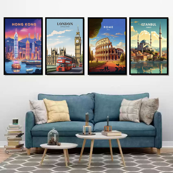 A4%20Sized%20Poster%20Cities%20Towns%20Landscapes%20Wall%20Posters%20PVC%20Framed%20Wall%20Decors%20-%20Image%203