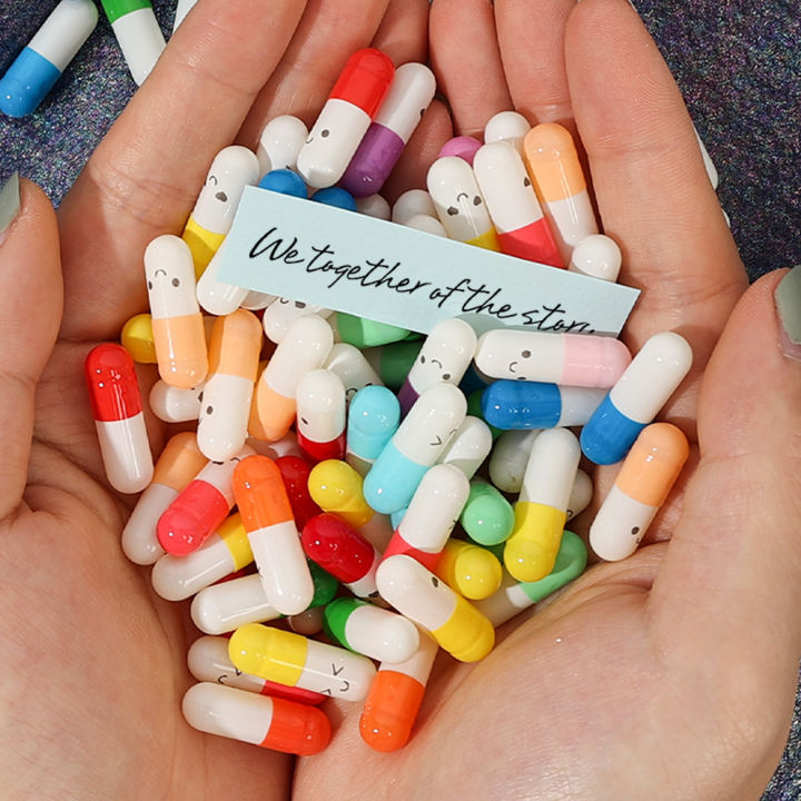 100Pcs/Bag DIY Love Letter Message Capsules Clear Plastic Capsules Gift For Anniversary Graduation Birthday Valentines