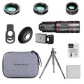 APEXEL Mobile telephoto lens 28x wide-angle macro fisheye 4 in 1 set. 