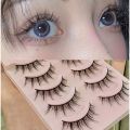 [New arrivals] Set of 5 pairs of beautiful natural princess-style 3D false eyelashes for women. 