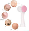 Silicone Face Scrubber Double Side Skin Care Facial Cleaning Brush, 2 In 1 Face Brush 3D Facial Brush, with Soft Bristles, Soft Bristles to Massage and Scrub Your Skin, Silicone Facial Scrubber Manual Dual Face Wash Brush. 