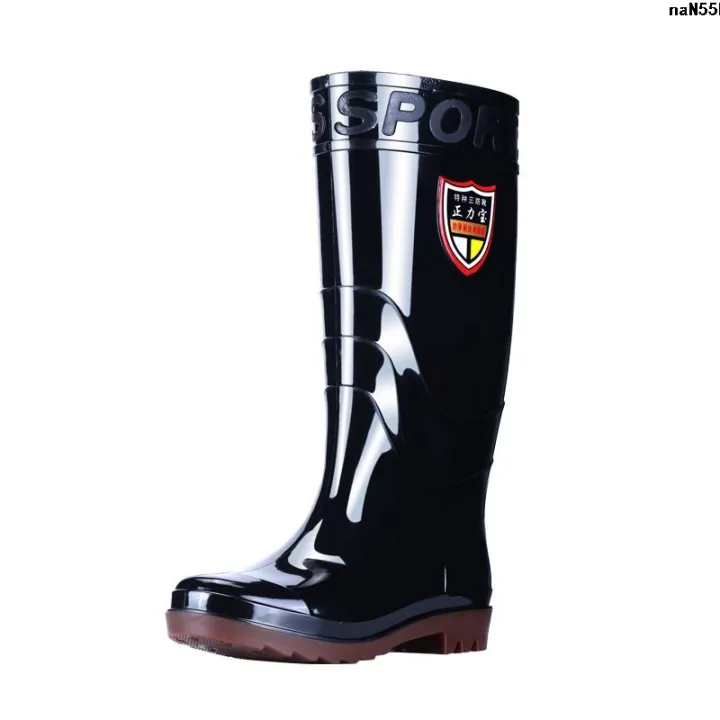 Water%20Farm%20Shoes%20Rain%20Boots%20Baby%20High%20Tube%20Men's%20and%20Women's%20Acid-Resistant%20Rubber%20Boots%20Non-Slip%20Labor%20Protection%20Rain%20Boots%20Zhengli%20Beef%20Tendon%20Alkali%20Warm%20Bottom%20%E2%80%98%20-%20Image%204