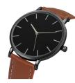 Brown & Black Simple Design Classic Wrist Watch 229. 