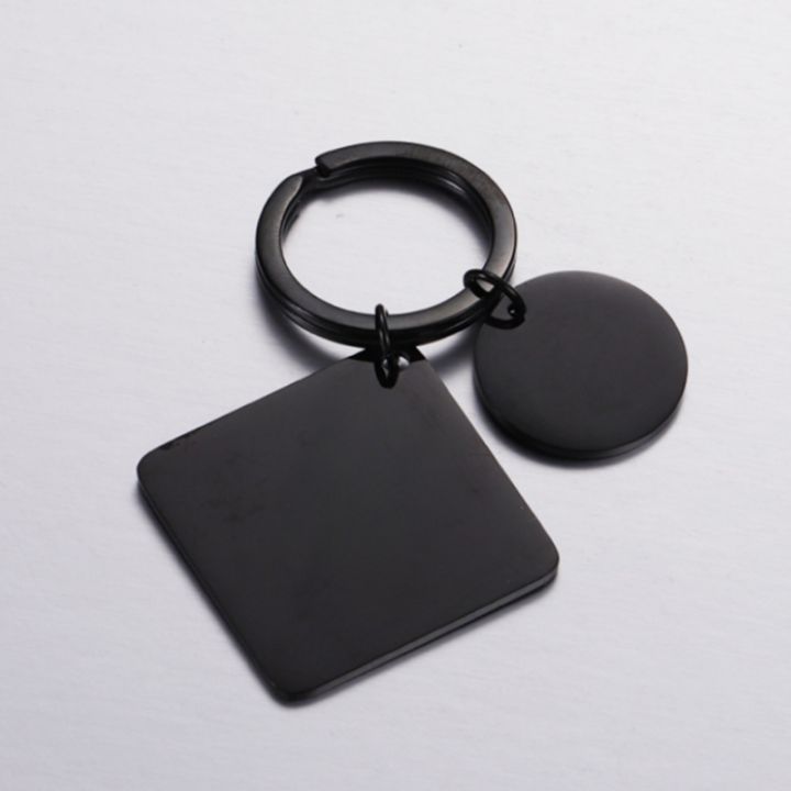 MANYOU 1Pcs Square Keyring Strip Blank Key Chain Mirror Polished ...