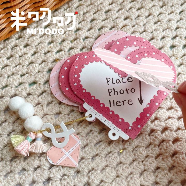Heart Mini Album Metal Cutting Dies 2021 For Scrapbooking Diy Paper ...