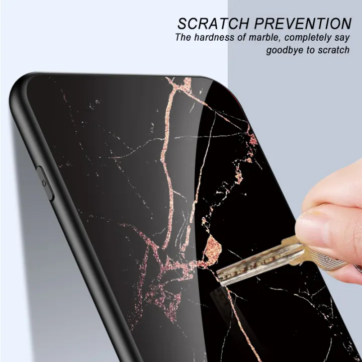 Biruiqu%20For%20ASUS%20ROG%20Phone%202%20ROG%202%20ZS660KL%20Shockproof%20Fashion%20Marble%20Tempered%20Glass%20Back%20Case%20Cover%20-%20Image%204